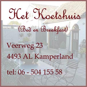 Kamperland B&B het Koetshuis