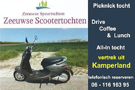 Kamperland activiteiten Scooter tochten